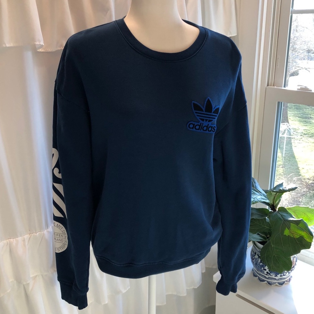 Adidas blue sweatshirt, small